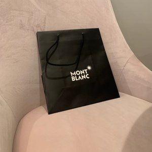 Small Black Mont Blanc Shopping Bag